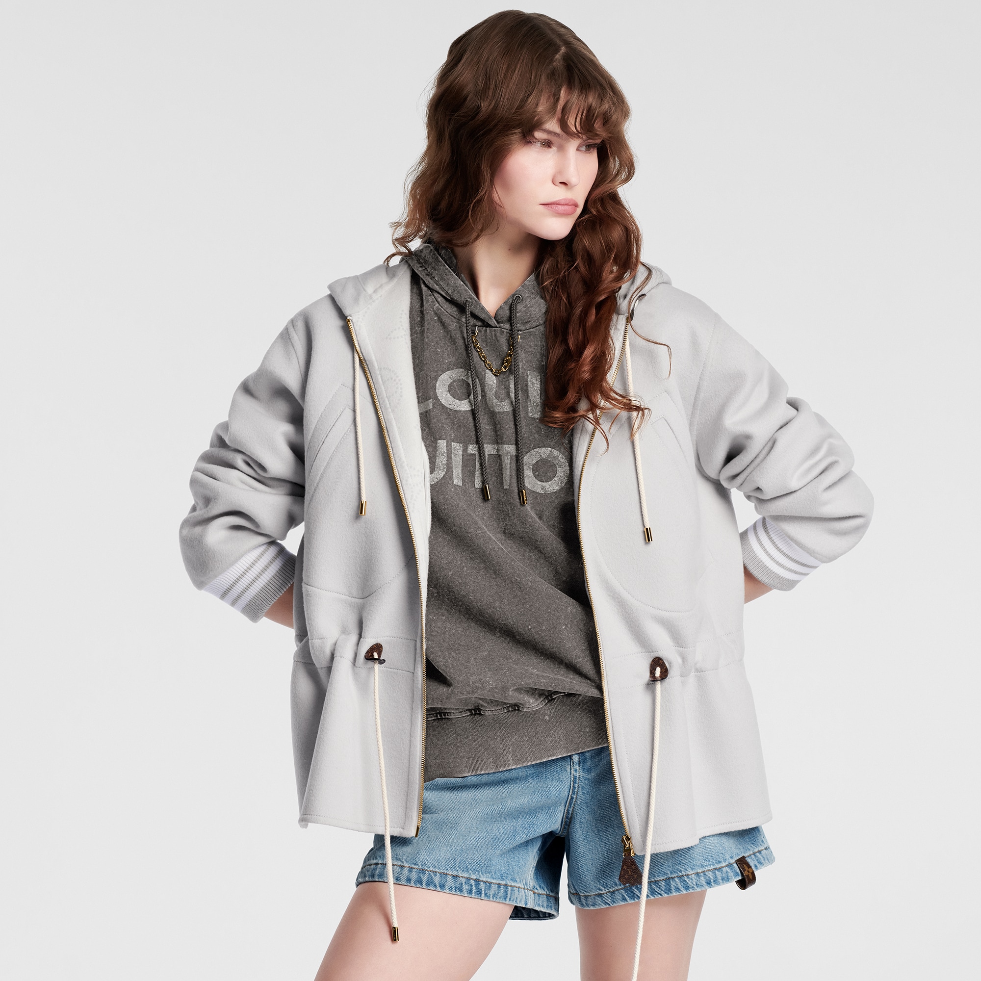  Ready to Wear Abrigos y chaquetas Chamarra de doble cara con capucha | Louis Vuitton ® (Ampliar producto)