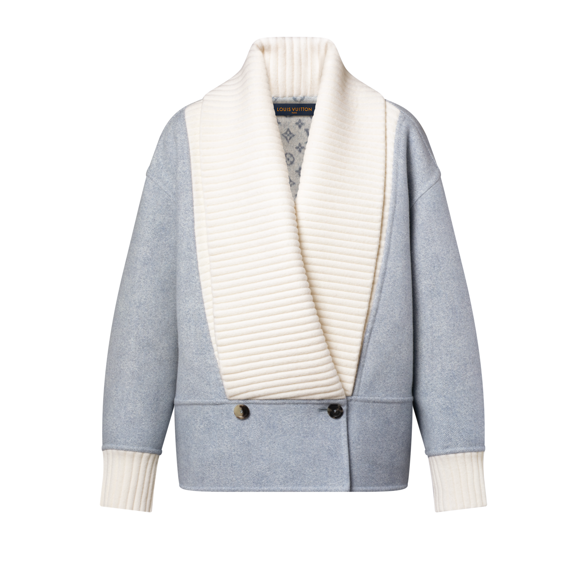  Ready to Wear Abrigos y chaquetas Chamarra de doble vista con efecto denim | Louis Vuitton ® (Ampliar producto)