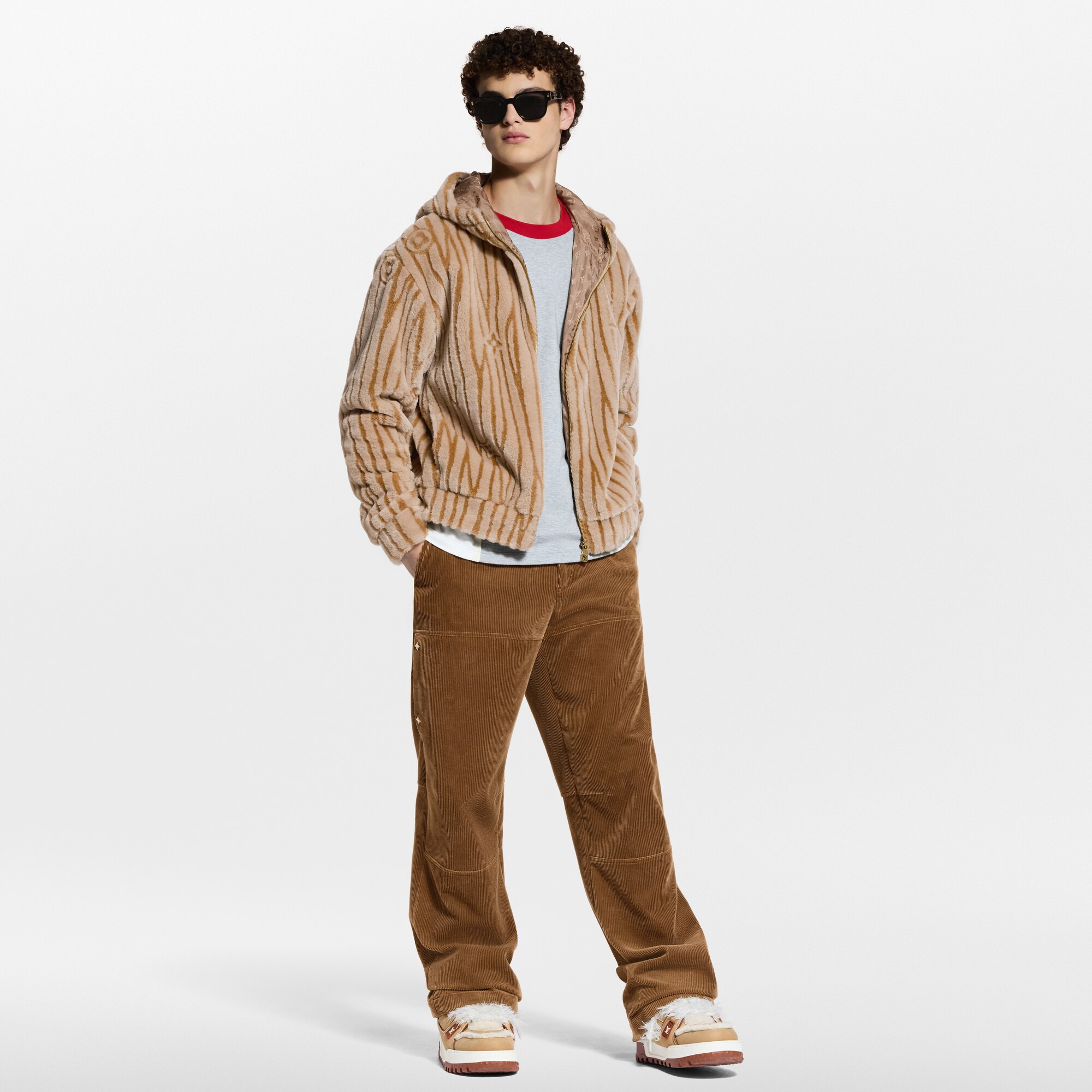  Para hombres LV Ski Chamarra de felpa con motivo Epi | Louis Vuitton ® (Ampliar producto)