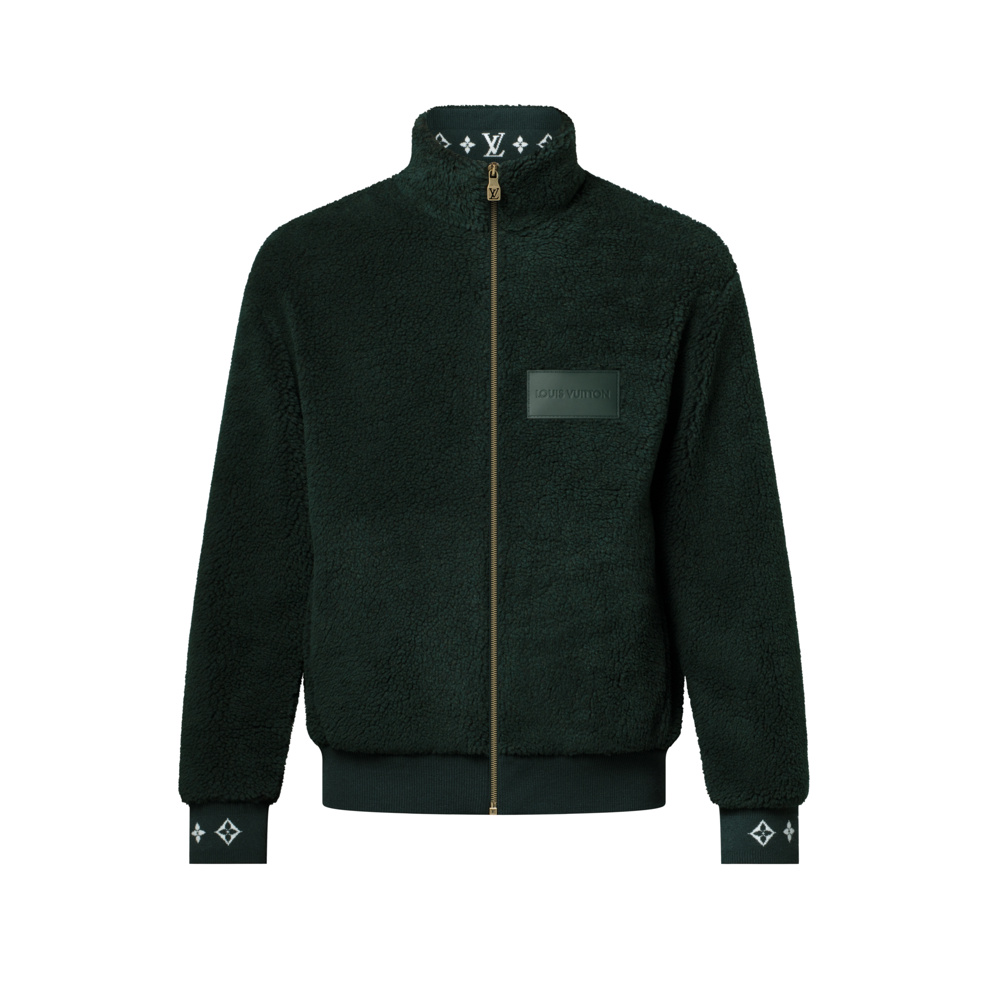  Ready to Wear Todo el Ready-To-Wear Chamarra de felpa con parche en piel | Louis Vuitton ® (Ampliar producto)