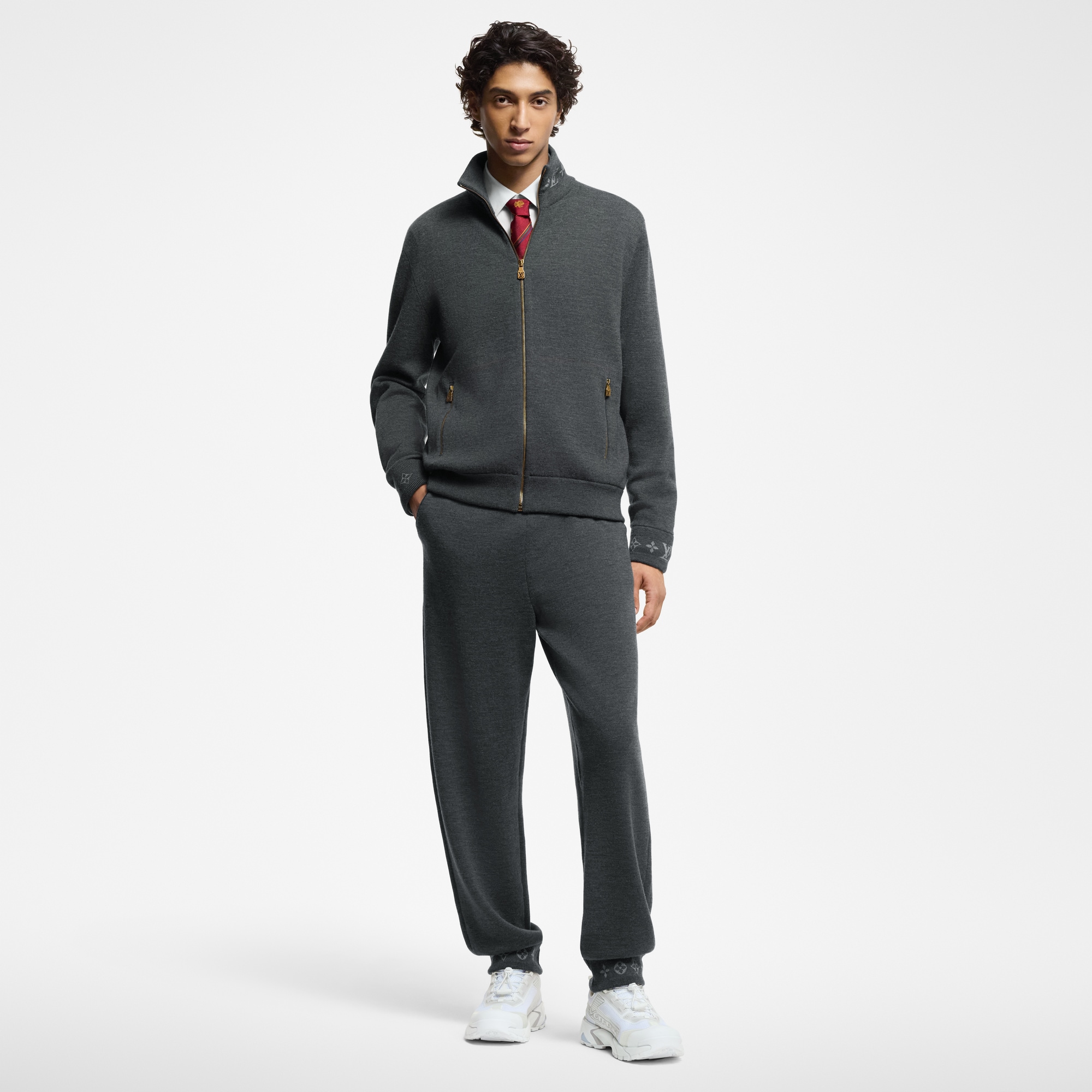  Ready to Wear Todo el Ready-To-Wear Chamarra de lana de punto de doble vista | Louis Vuitton ® (Ampliar producto)