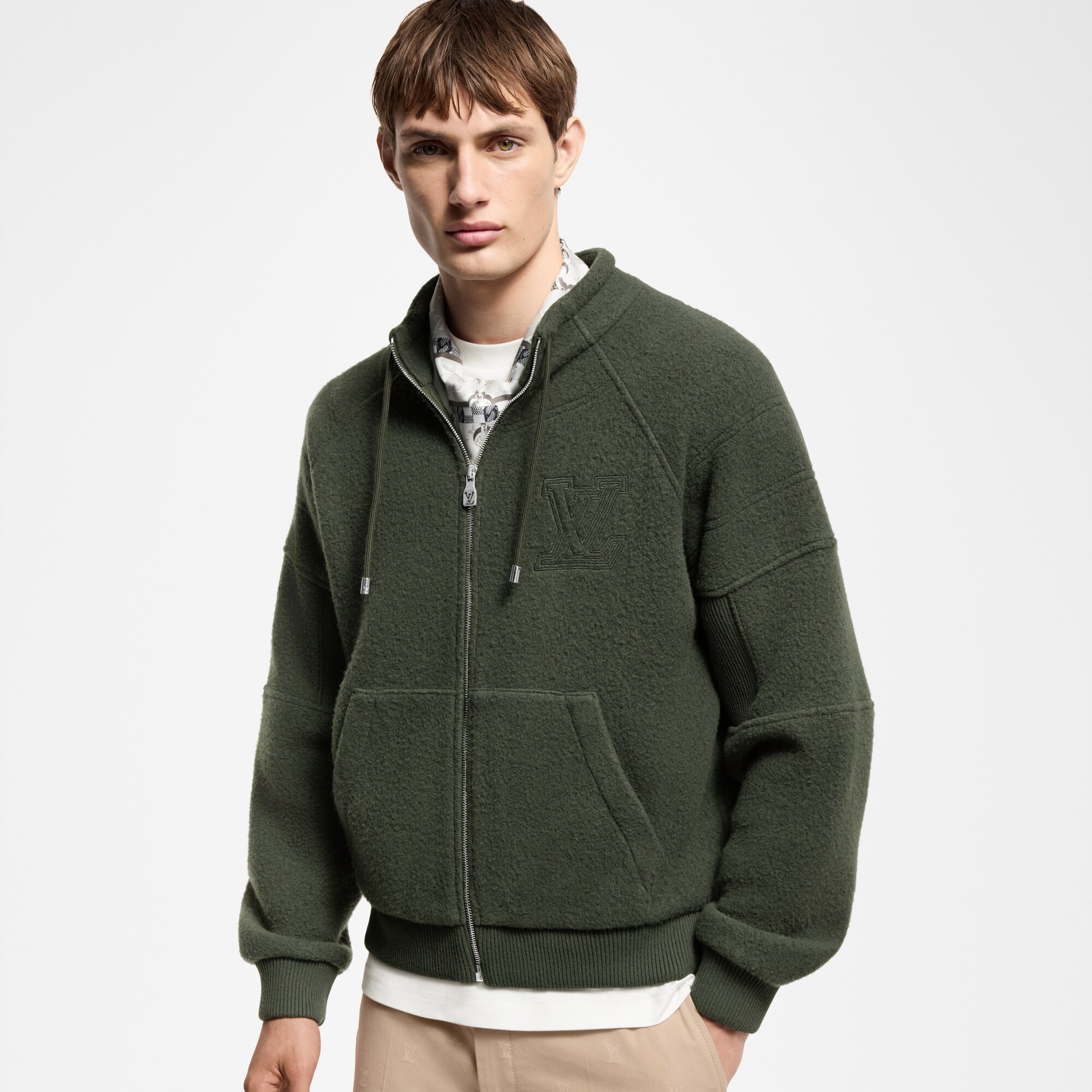  Ready to Wear Todo el Ready-To-Wear Chamarra de lana texturizada acolchada | Louis Vuitton ® (Ampliar producto)