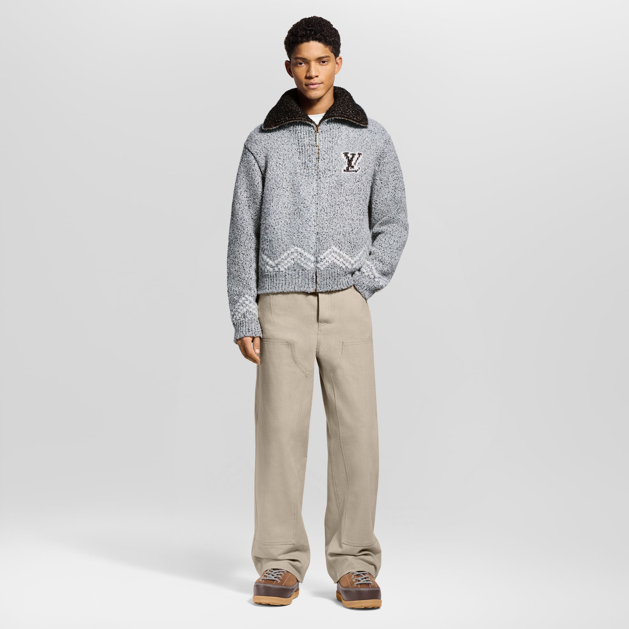  Ready to Wear Todo el Ready-To-Wear Chamarra de punto con cierre | Louis Vuitton ® (Ampliar producto)