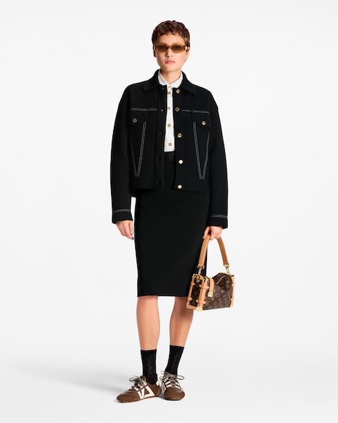 Discontinued Product Obs 10 Denim-Effect Knit Jacket | Louis Vuitton ®