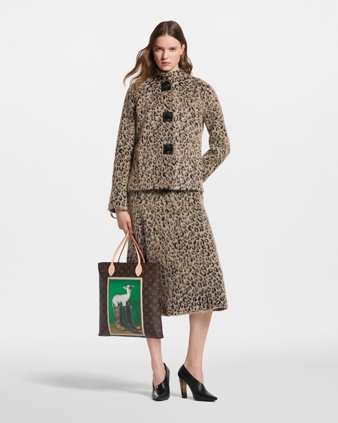 Ready-to-Wear Casacos e Jaquetas Jaqueta de Malha com Padronagem Leopardo | Louis Vuitton ®