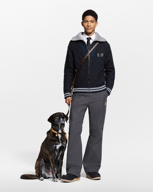 Ready-to-Wear All Ready-to-Wear Damier Knit Blouson | Louis Vuitton ®