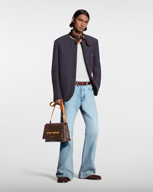 Ready to Wear Blazers y chaquetas Chamarra de tejido de rizo sin cuello | Louis Vuitton ®