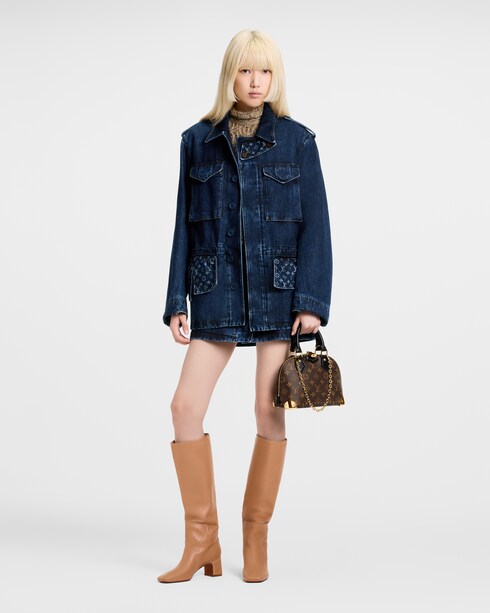 Discontinued Product Obs 12 Jaqueta Safari de Jeans Rústico com Detalhe em Monogram | Louis Vuitton ®