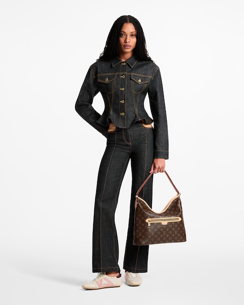 Ready-to-Wear Coats and Jackets Fluted Denim Jacket | Louis Vuitton ®