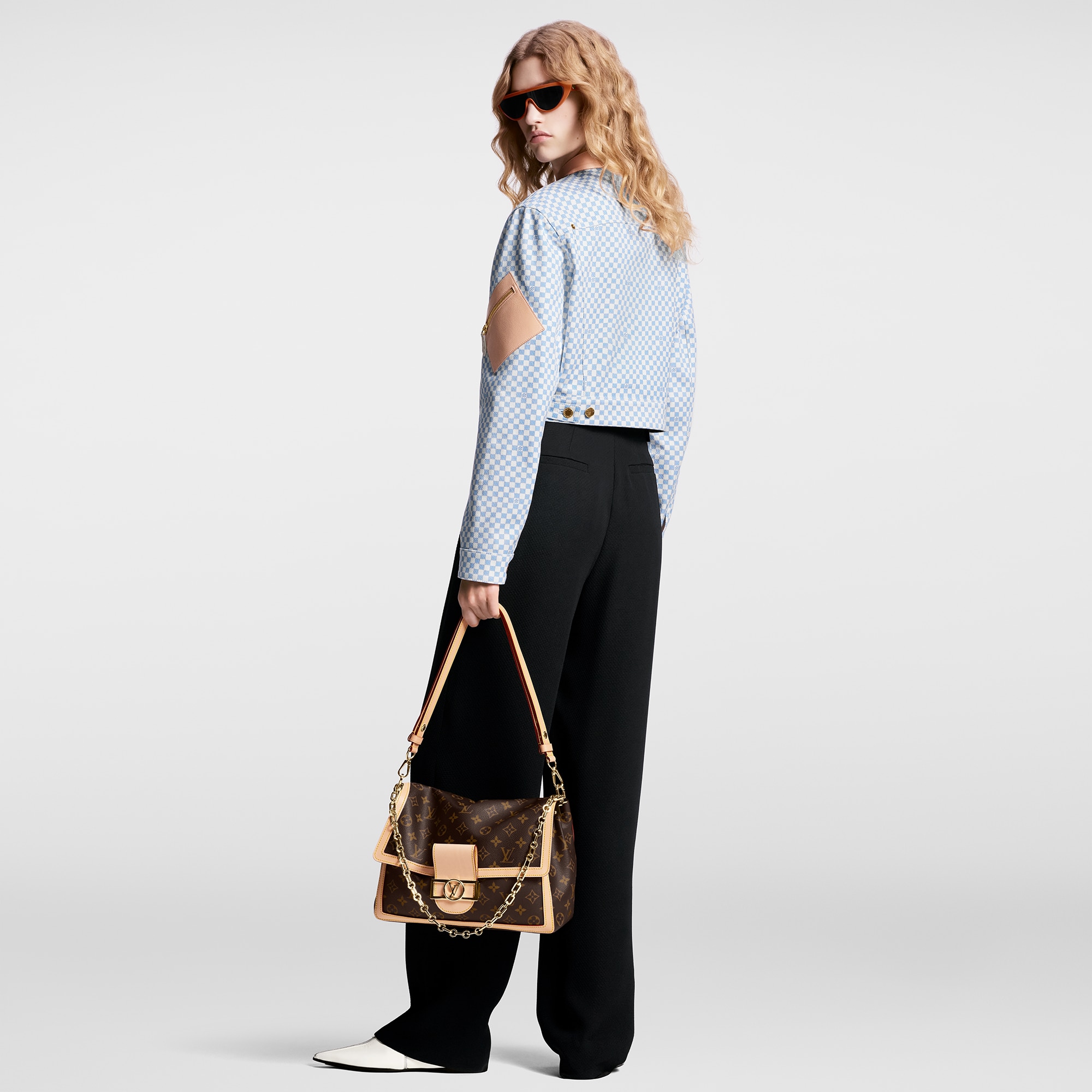  Ready to Wear Abrigos y chaquetas Chamarra denim Damier con doble cierre | Louis Vuitton ® (Ampliar producto)