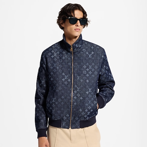 Chamarra deportiva en denim Monograma Surplus vista recortada