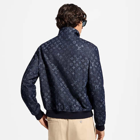 Chamarra deportiva en denim Monograma Surplus vista usada recortada