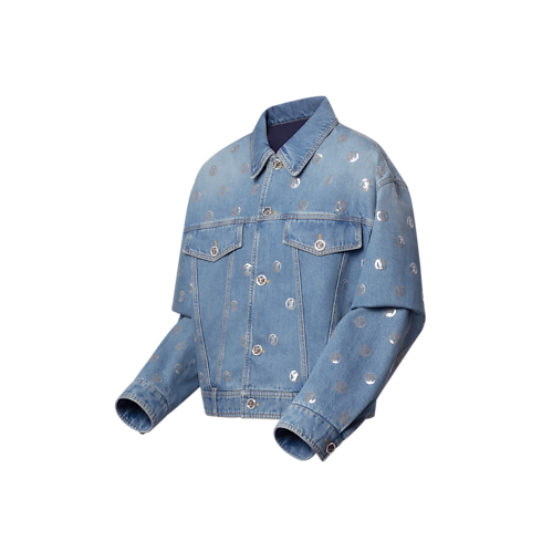 Ready to Wear Abrigos y chaquetas Chamarra en denim con distintivo con lentejuelas | Louis Vuitton ® (Ampliar producto)
