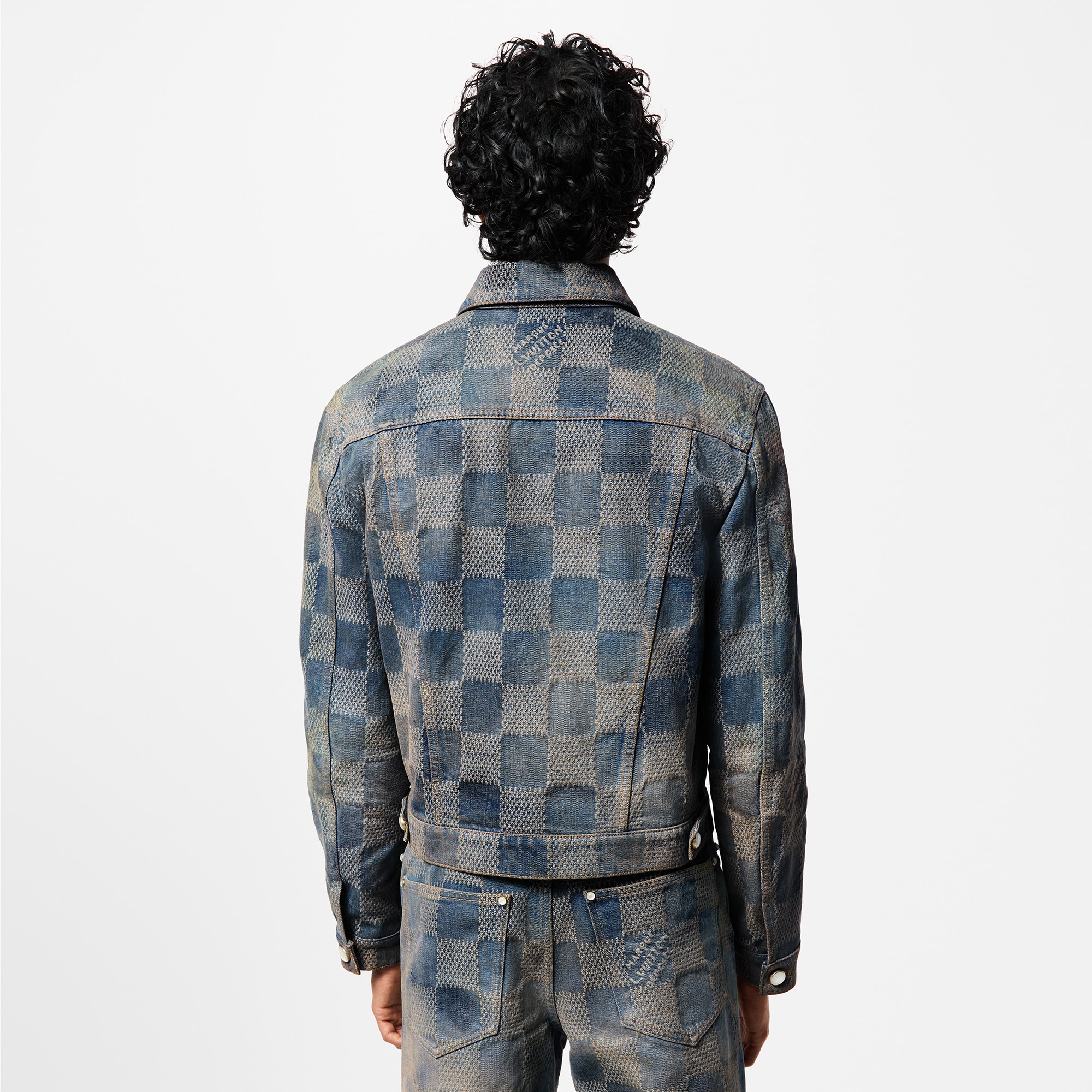 Ready to Wear Cazadoras y abrigos Chamarra en denim Damier | Louis Vuitton ® (Ampliar producto)