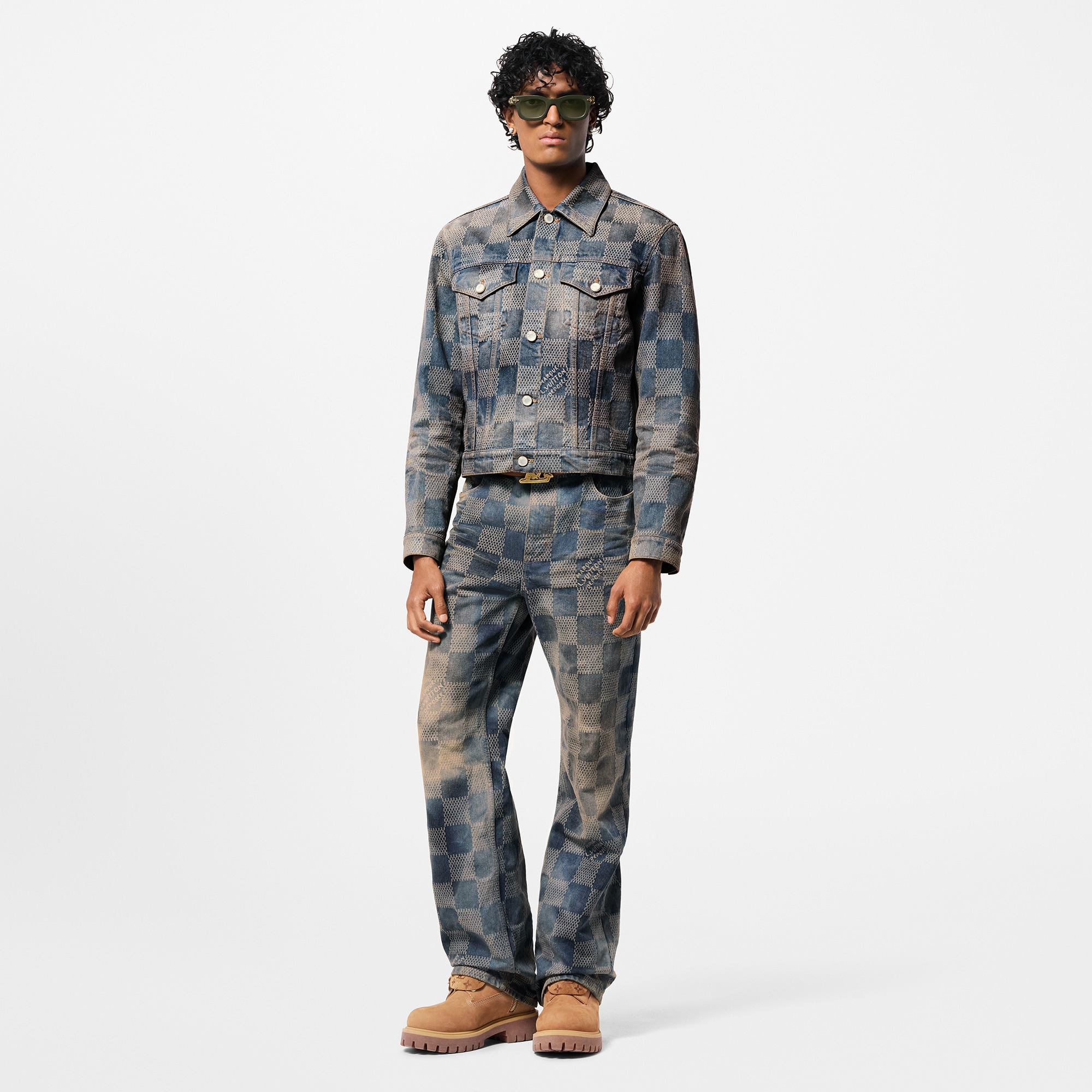  Ready to Wear Cazadoras y abrigos Chamarra en denim Damier | Louis Vuitton ® (Ampliar producto)