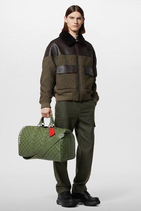 Discontinued Product Obs 12 Jaqueta com Mix de Couros | Louis Vuitton ®