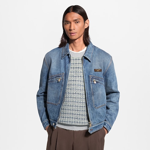 Ready-to-Wear Denim Chamarra en tejido denim lavado con cierre | Louis Vuitton ® (Ampliar producto)