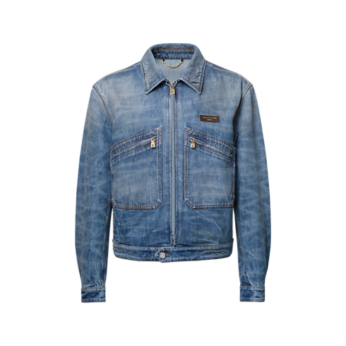 Ready-to-Wear Denim Chamarra en tejido denim lavado con cierre | Louis Vuitton ® (Ampliar producto)