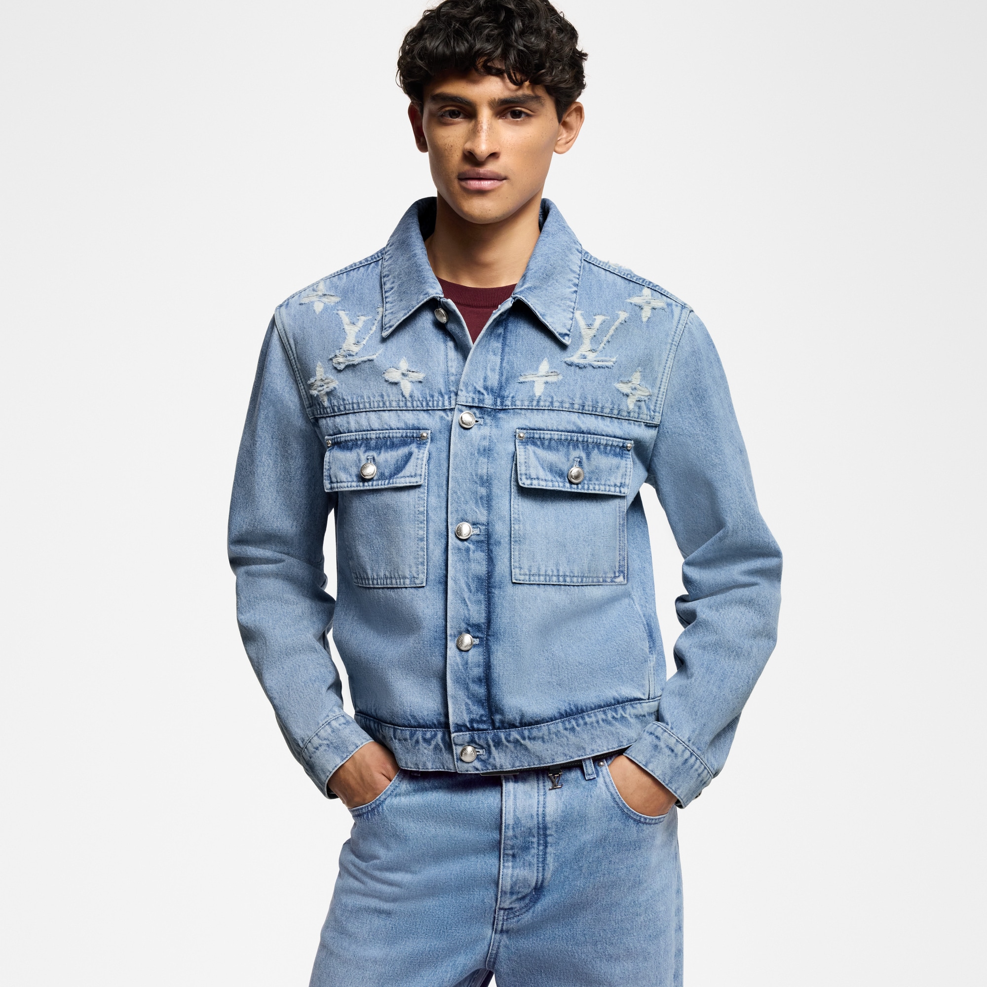  Ready to Wear Cazadoras y abrigos Chamarra estilo trucker en denim | Louis Vuitton ® (Ampliar producto)