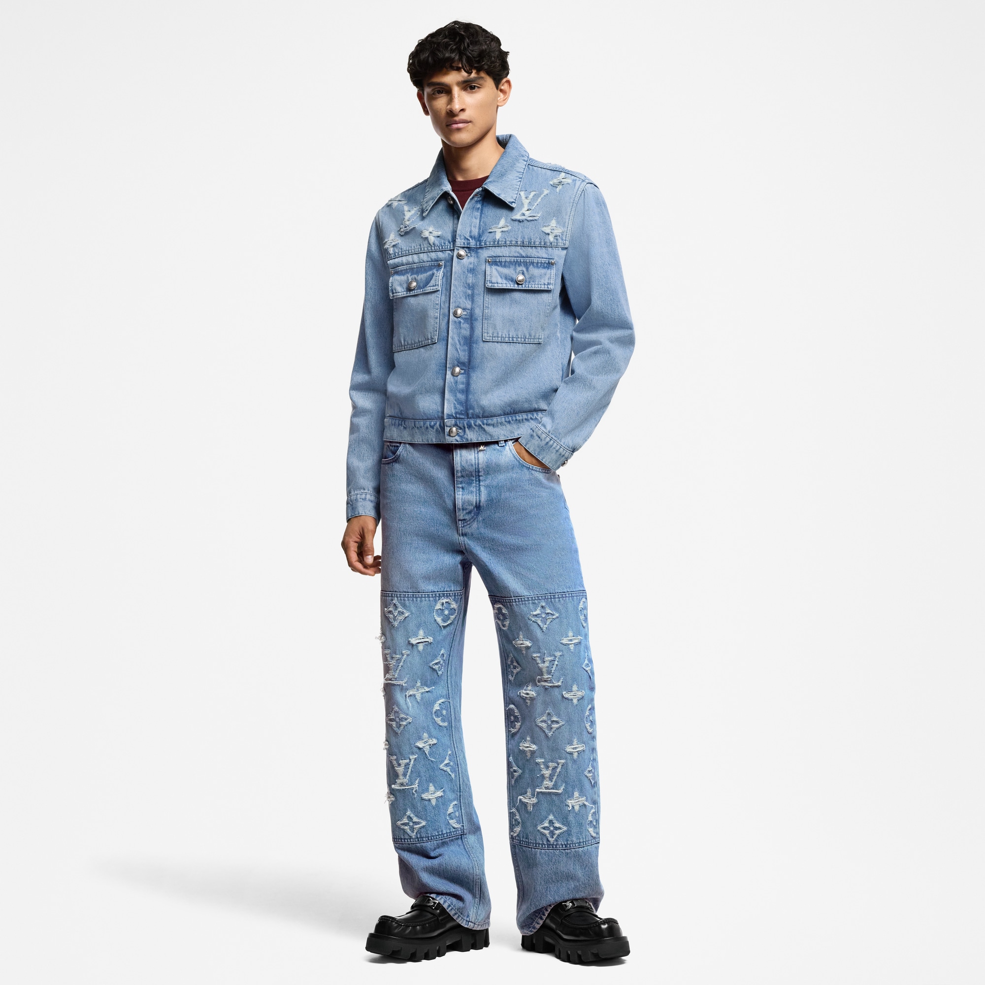  Ready to Wear Cazadoras y abrigos Chamarra estilo trucker en denim | Louis Vuitton ® (Ampliar producto)
