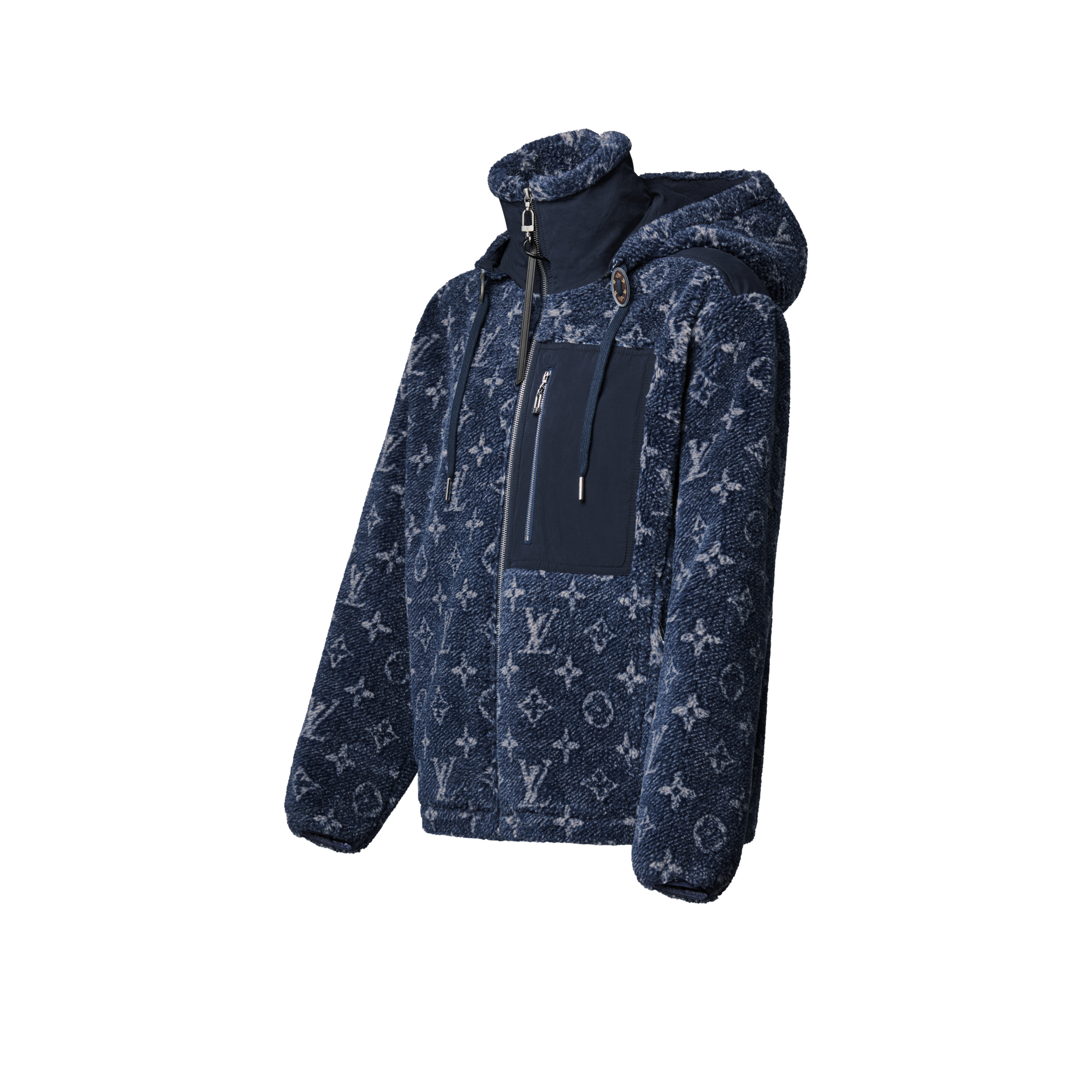  Ready to Wear Abrigos y chaquetas Chamarra Monograma en tejido de felpa con efecto denim | Louis Vuitton ® (Ampliar producto)