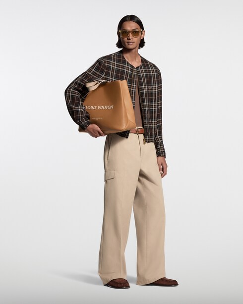 For Men Spring-Summer 2026 Show Tartan Collarless Blouson | Louis Vuitton ®