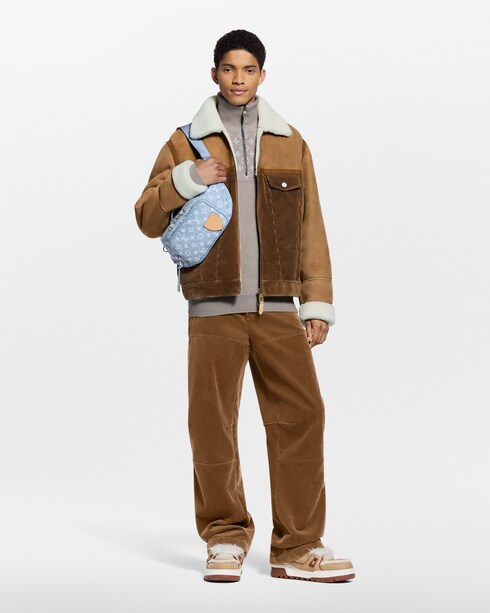 Ready-to-Wear Coats and Outerwear Corduroy And Shearling Mix Trucker | Louis Vuitton ®