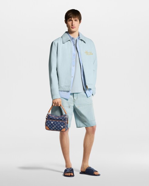 Ready-to-Wear Coats and Outerwear Embroidered Signature Denim Workwear Blouson | Louis Vuitton ®