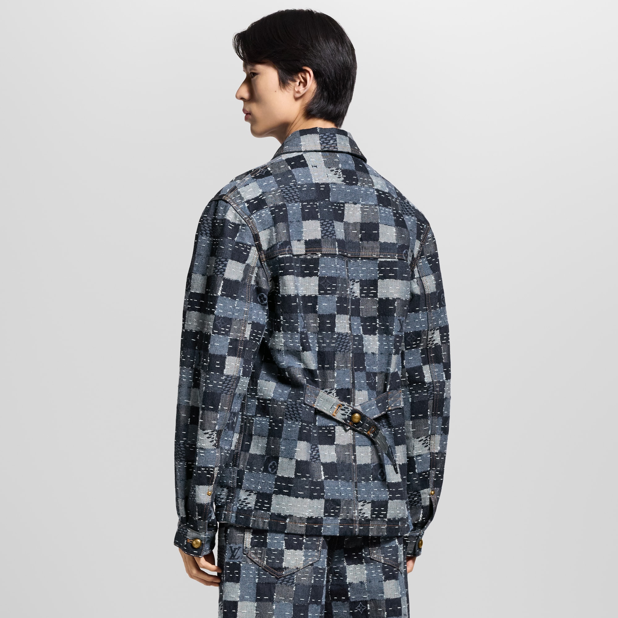  Ready to Wear Cazadoras y abrigos Chamarra utilitaria en denim Damier | Louis Vuitton ® (Ampliar producto)