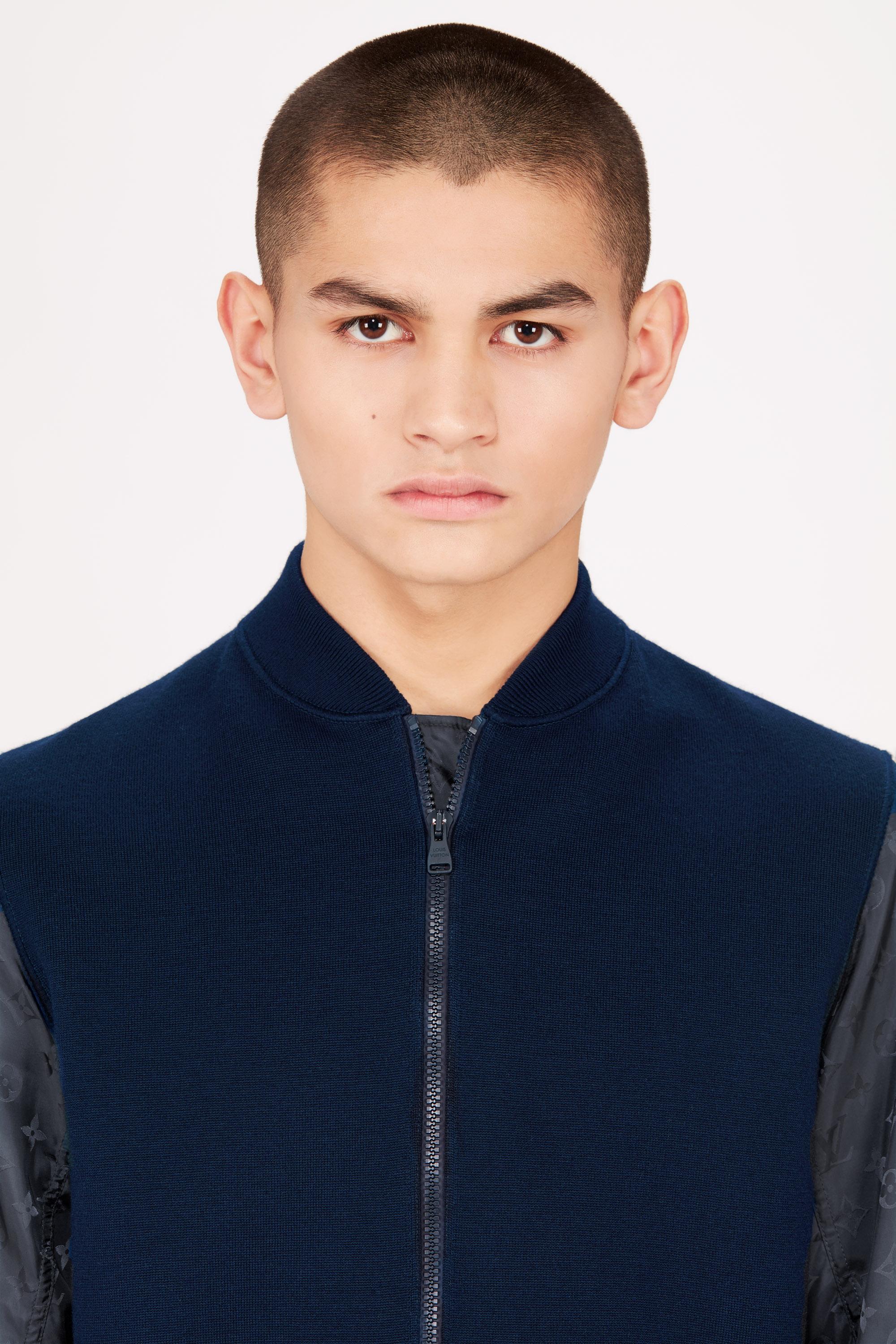  Ready to Wear Prendas tejidas y sudaderas Chaqueta Bomber Monogram Con Mangas De Nailon | Louis Vuitton ® (Ampliar producto)