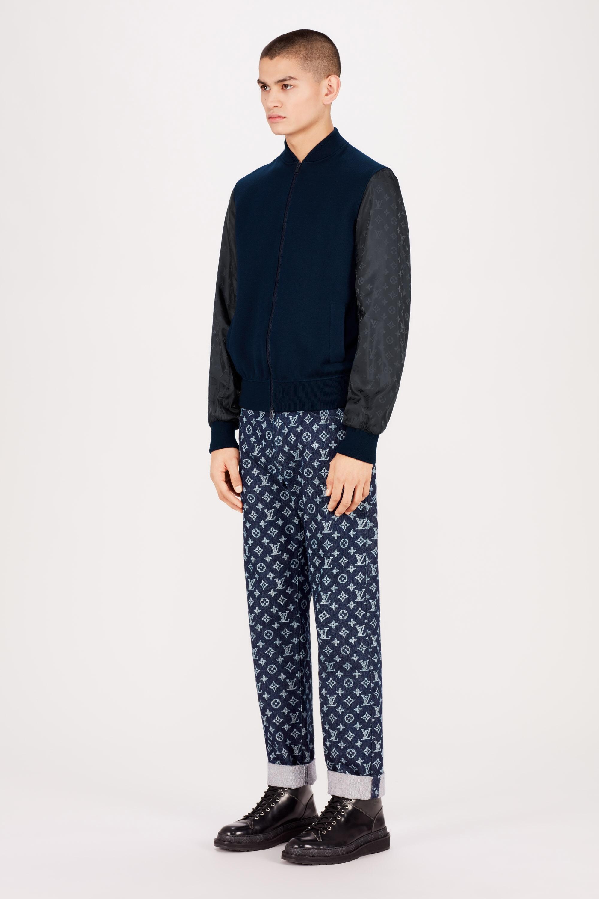 Ready to Wear Prendas tejidas y sudaderas Chaqueta Bomber Monogram Con Mangas De Nailon | Louis Vuitton ® (Ampliar producto)