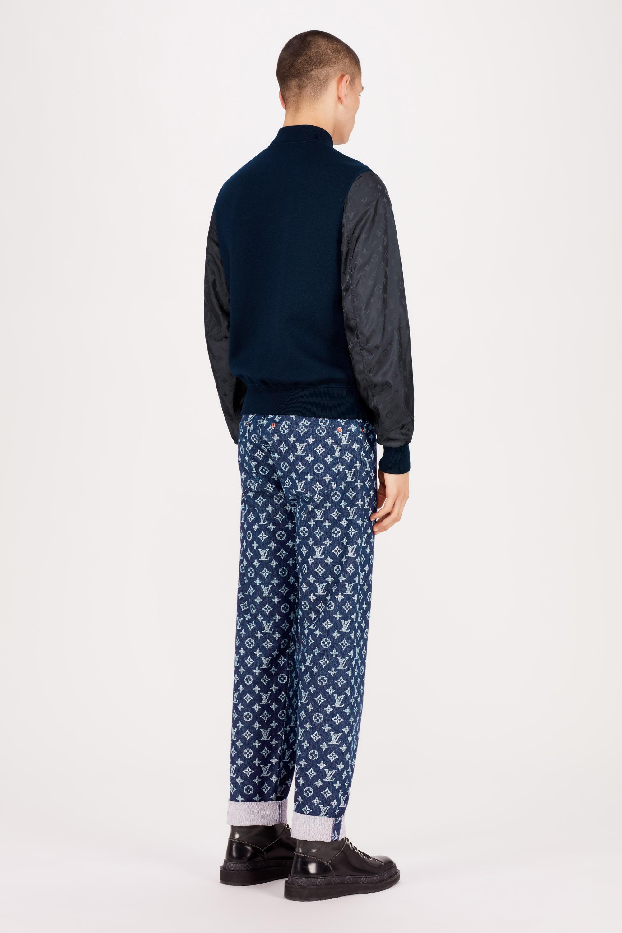  Ready to Wear Prendas tejidas y sudaderas Chaqueta Bomber Monogram Con Mangas De Nailon | Louis Vuitton ® (Ampliar producto)