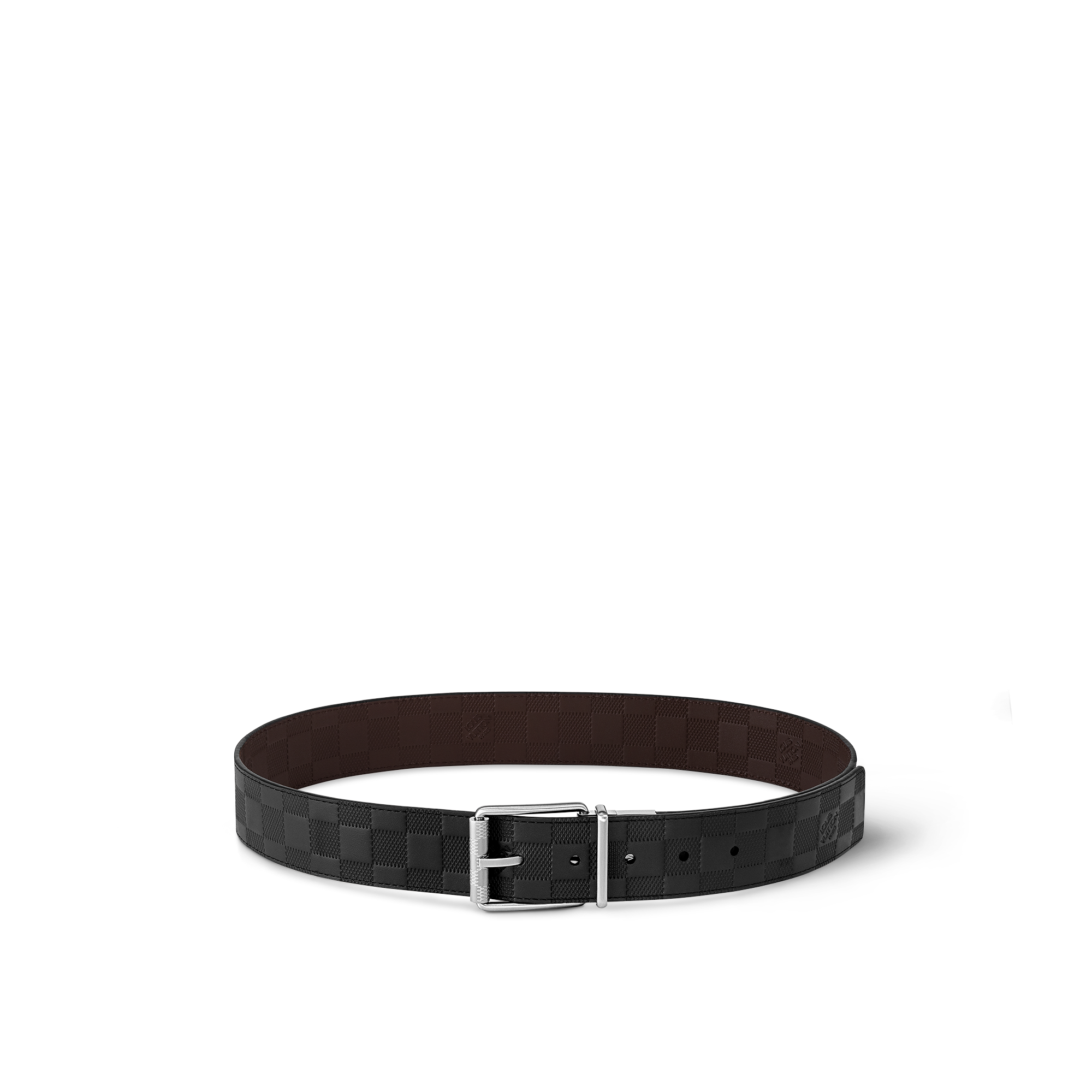 Piel Damier Infini Accesorios Cinturones Cinturón Damier reversible de 4 cm | Louis Vuitton ® (Ampliar producto)