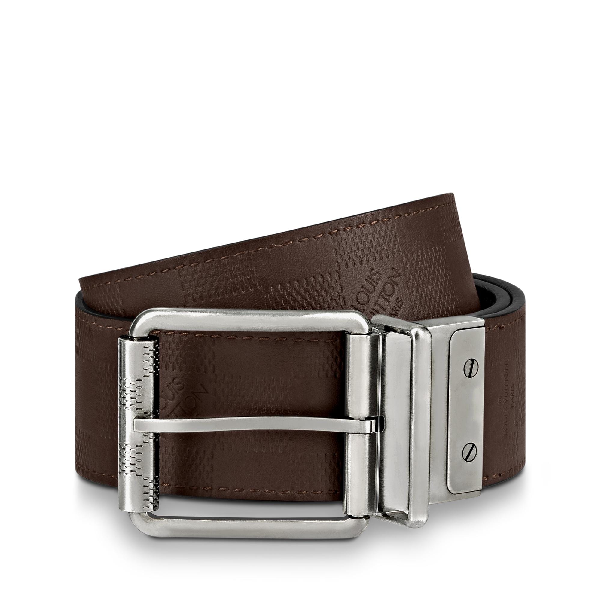 Piel Damier Infini Accesorios Cinturones Cinturón Damier reversible de 4 cm | Louis Vuitton ® (Ampliar producto)