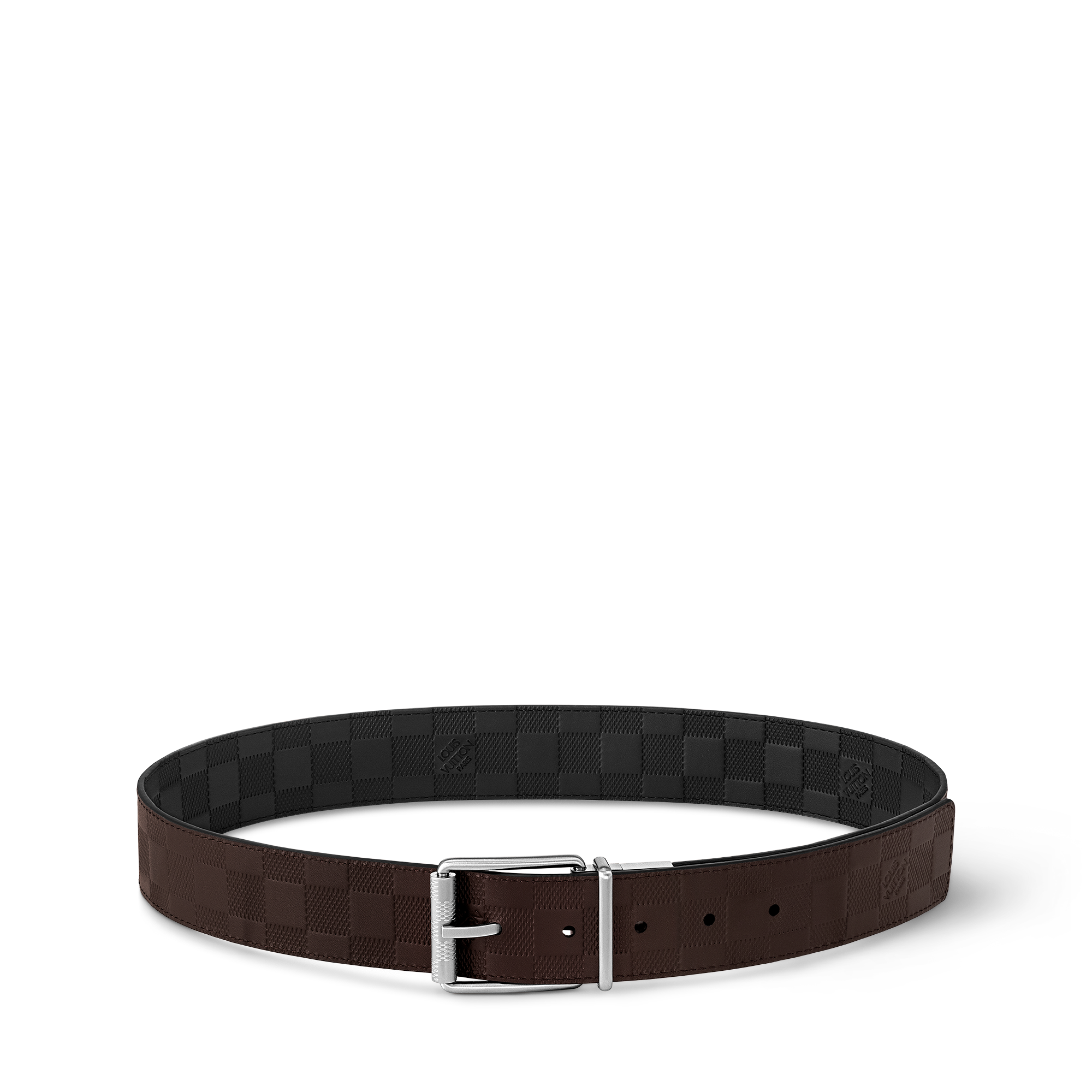Piel Damier Infini Accesorios Cinturones Cinturón Damier reversible de 4 cm | Louis Vuitton ® (Ampliar producto)