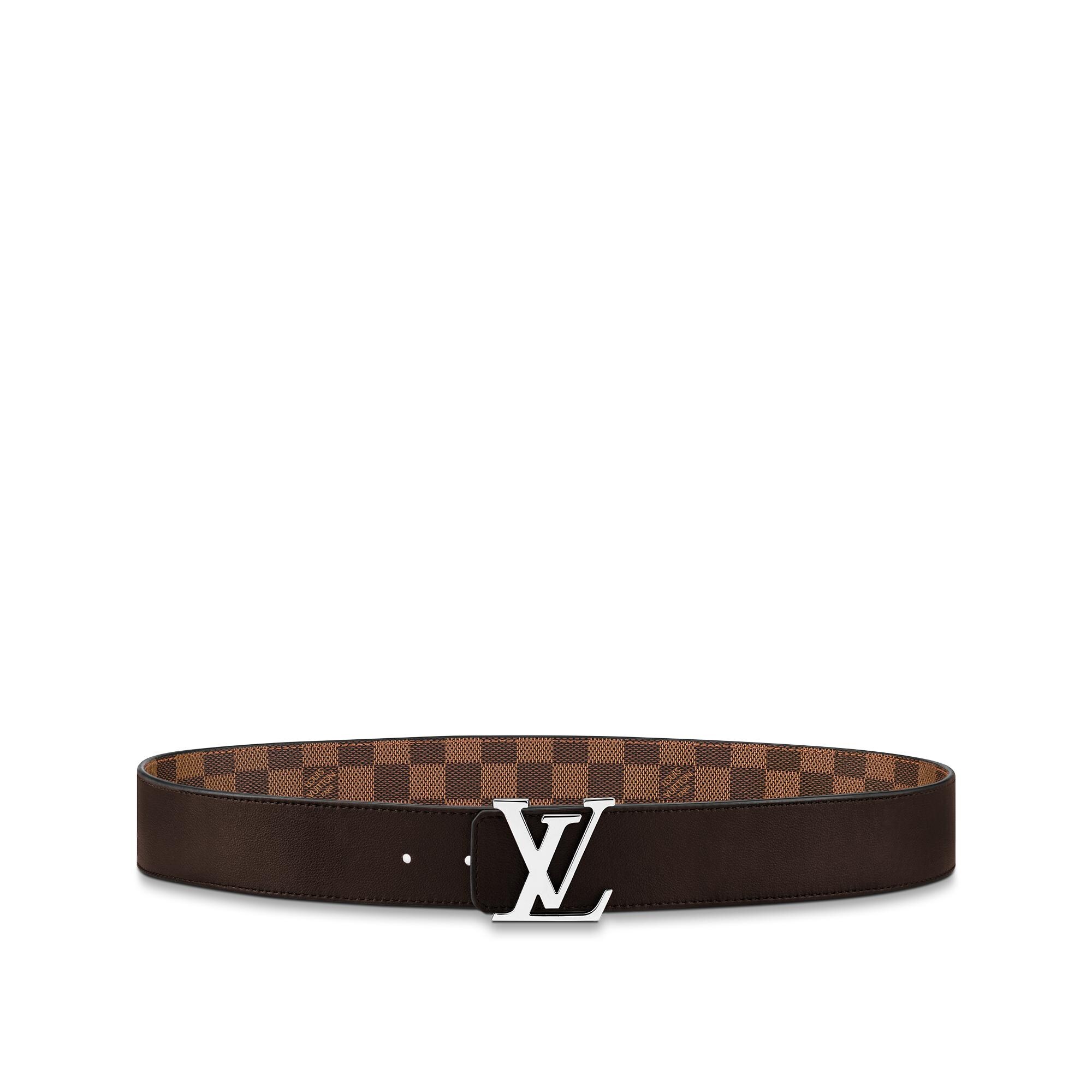 Damier Graphite Accesorios Cinturones Cinturón reversible con iniciales LV de 4 cm | Louis Vuitton ® (Ampliar producto)