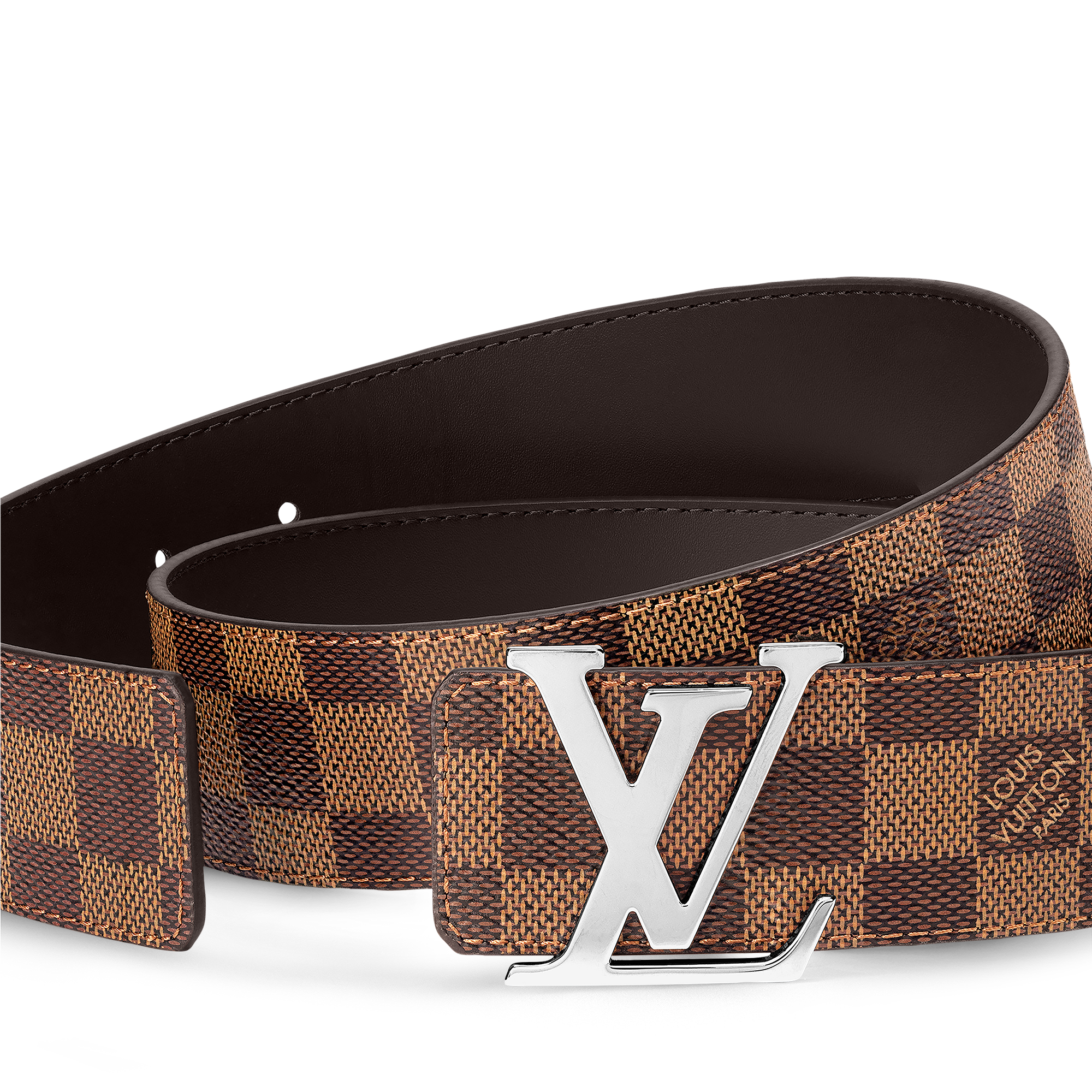 Damier Graphite Accesorios Cinturones Cinturón reversible con iniciales LV de 4 cm | Louis Vuitton ® (Ampliar producto)