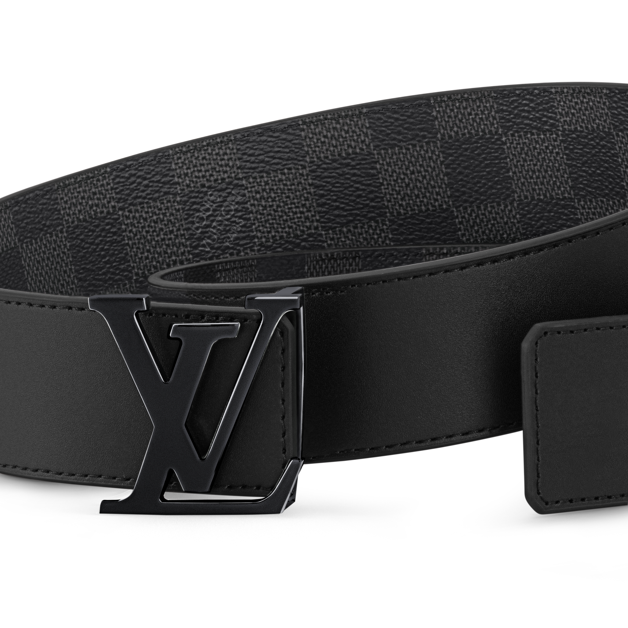 Damier Graphite Accesorios Cinturones Cinturón reversible con iniciales LV de 4 cm | Louis Vuitton ® (Ampliar producto)