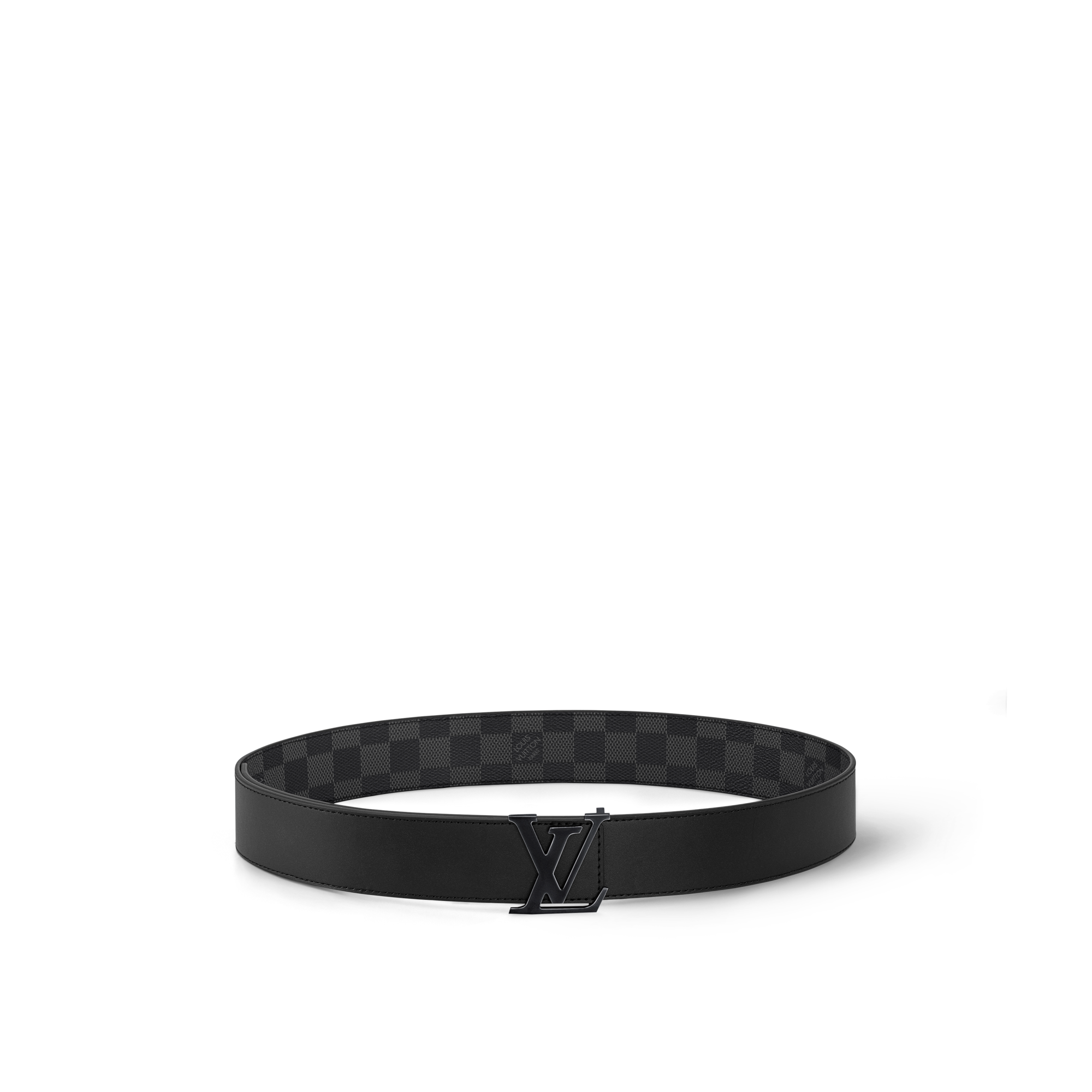 Damier Graphite Accesorios Cinturones Cinturón reversible con iniciales LV de 4 cm | Louis Vuitton ® (Ampliar producto)