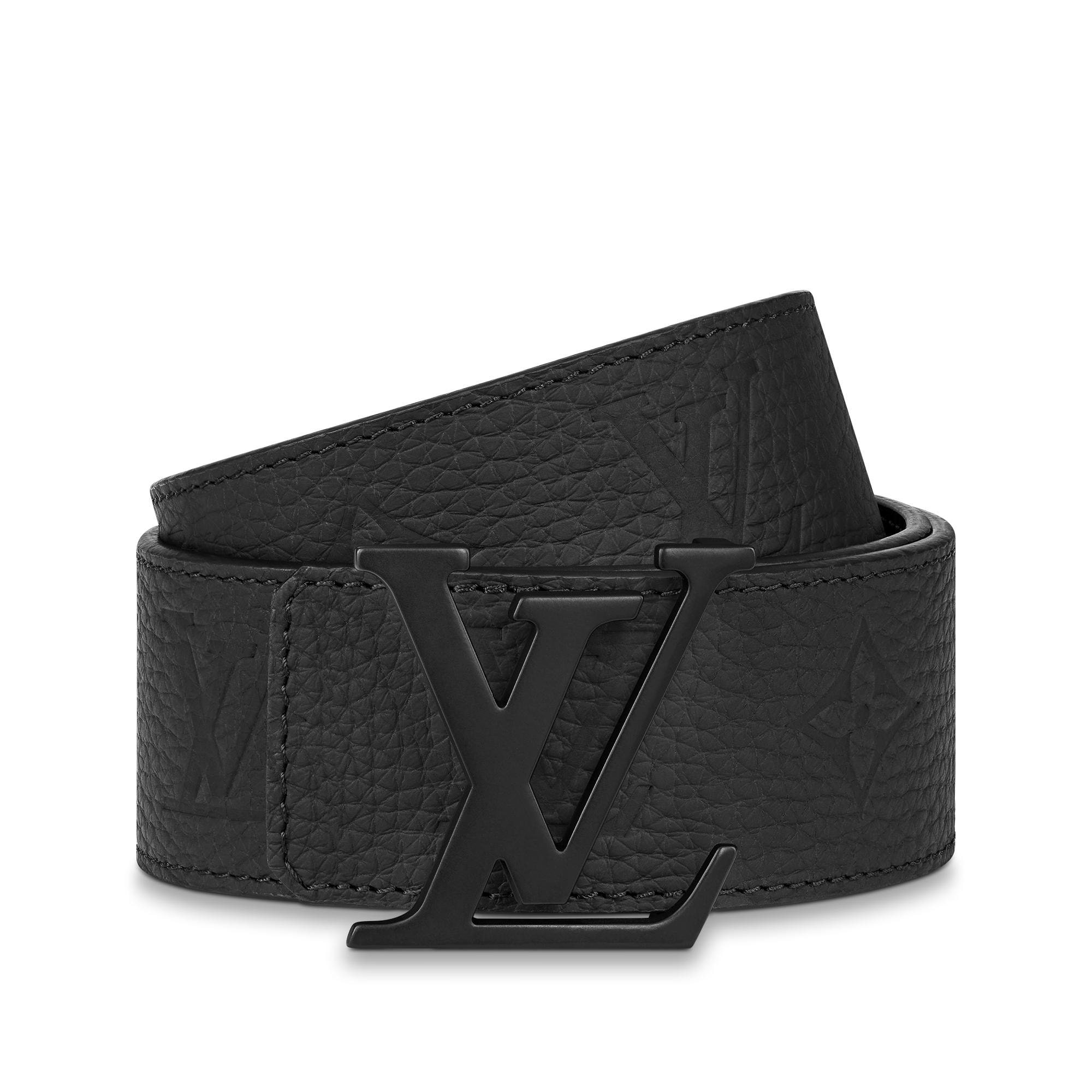 Taurillon Monogram Accesorios Cinturones Cinturón reversible con iniciales LV de 4 cm | Louis Vuitton ® (Ampliar producto)