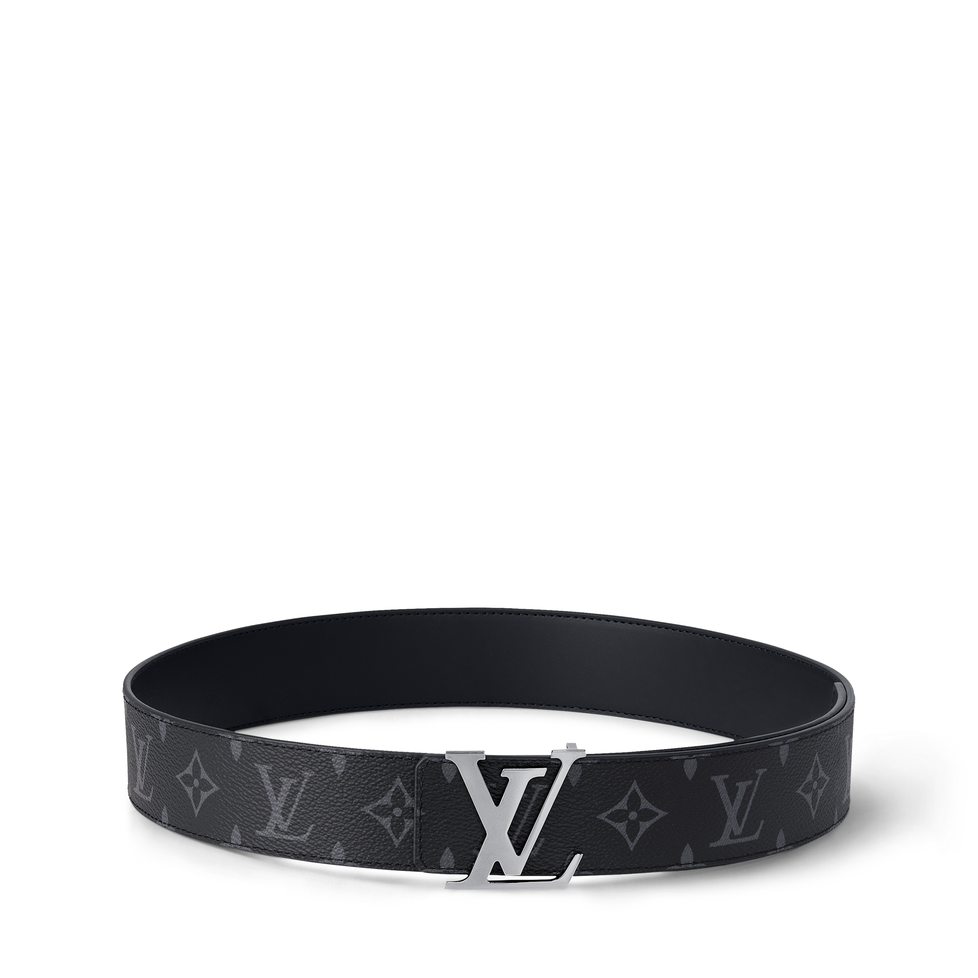 Monogram Eclipse Accesorios Cinturones Cinturón reversible con iniciales LV de 4 cm | Louis Vuitton ® (Ampliar producto)