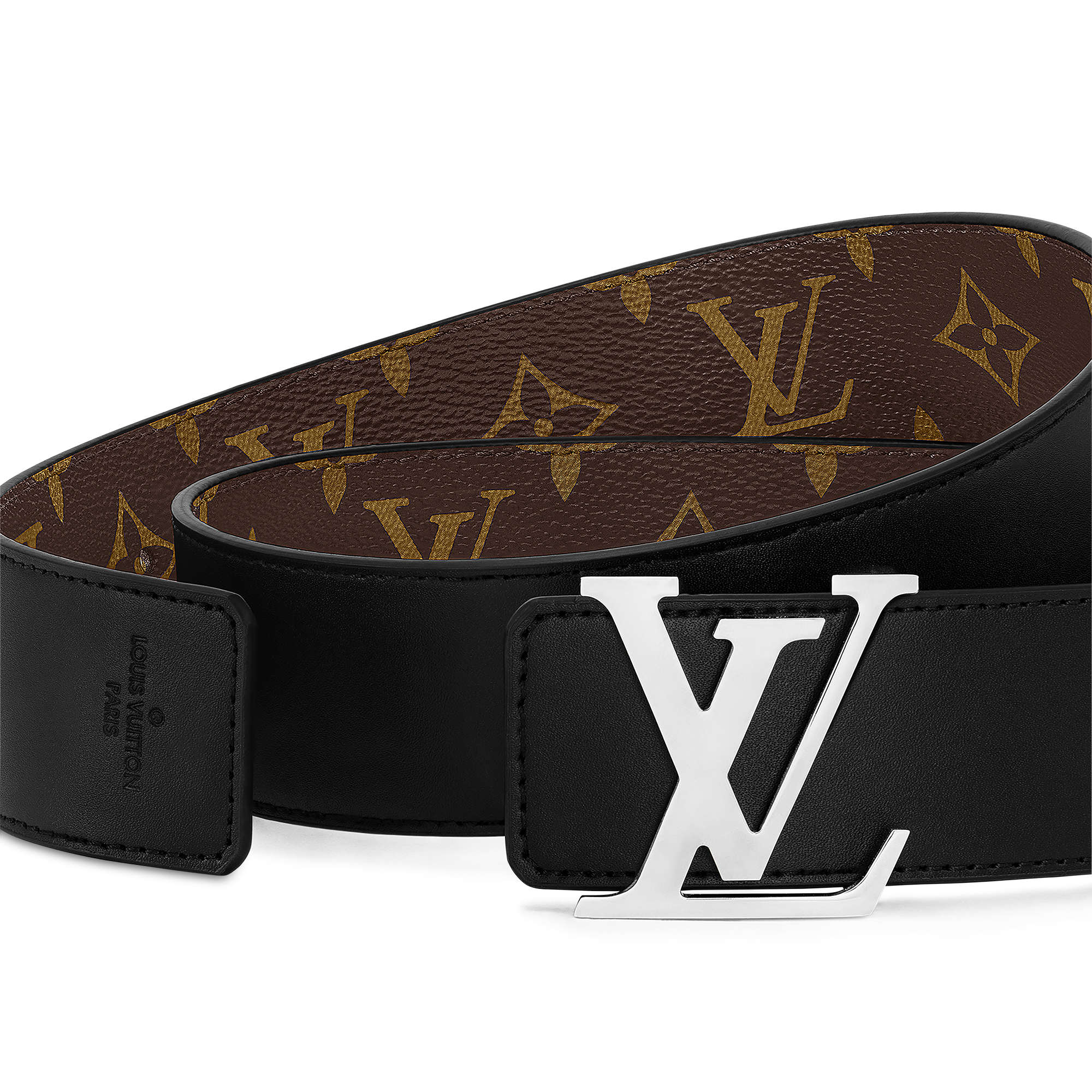 Monogram Macassar Accesorios Cinturones Cinturón reversible con iniciales LV de 4 cm | Louis Vuitton ® (Ampliar producto)