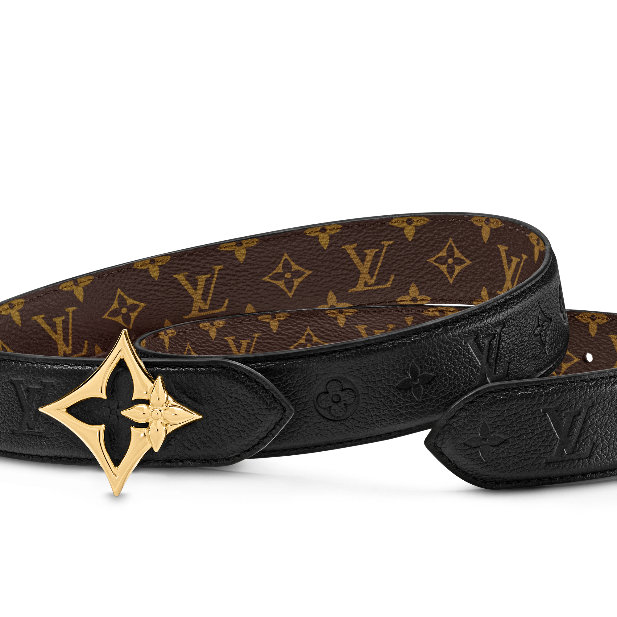 Monogram Accesorios Cinturones Cinturón reversible LV Flowergram de 3 cm | Louis Vuitton ® (Ampliar producto)