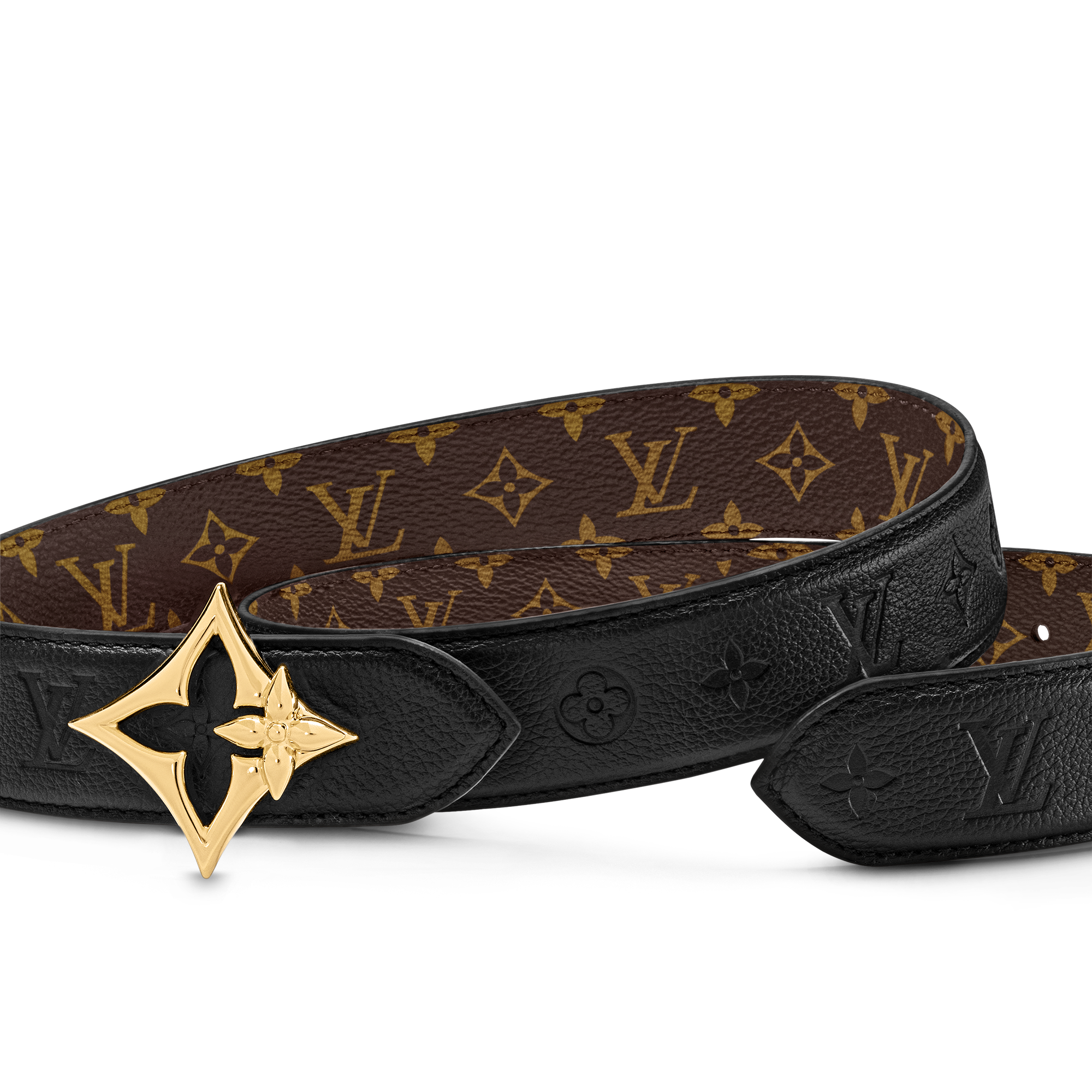 Monogram Accesorios Cinturones Cinturón reversible LV Flowergram de 3 cm | Louis Vuitton ® (Ampliar producto)