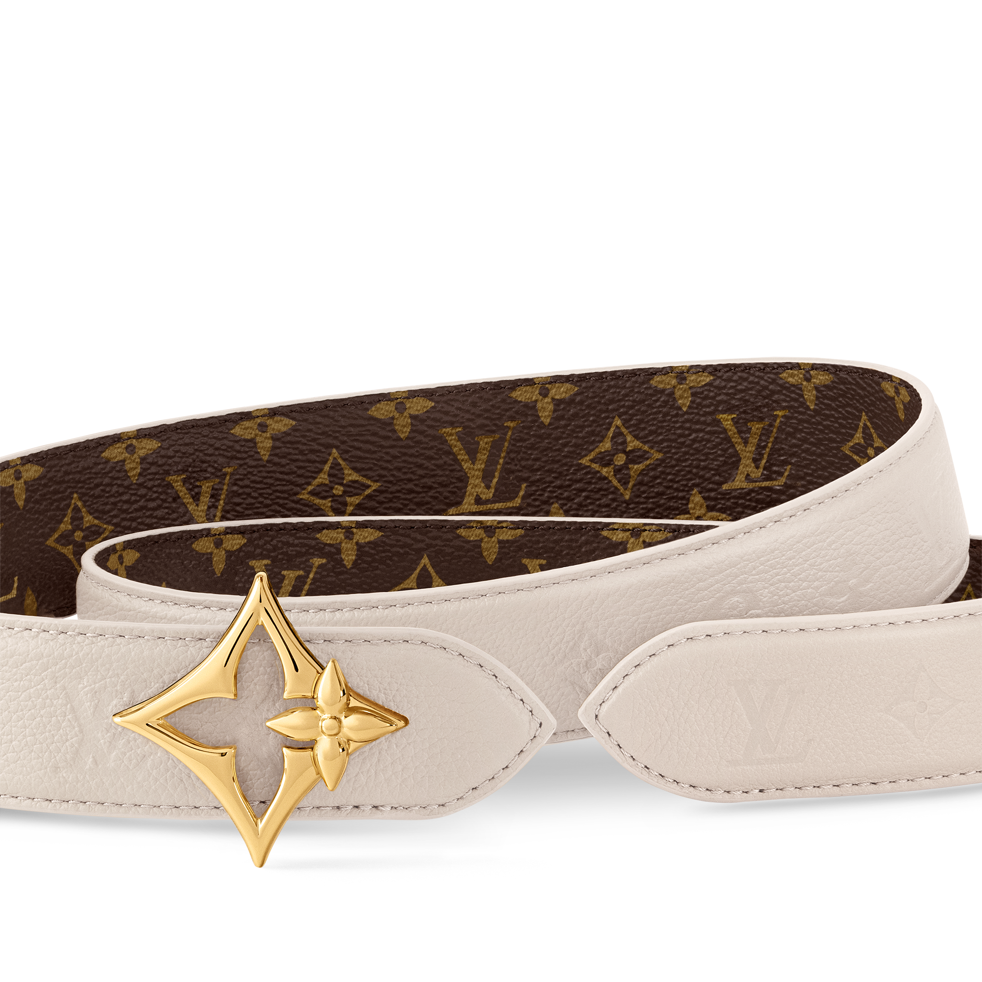 Monogram Accesorios Cinturones Cinturón reversible LV Flowergram de 3 cm | Louis Vuitton ® (Ampliar producto)