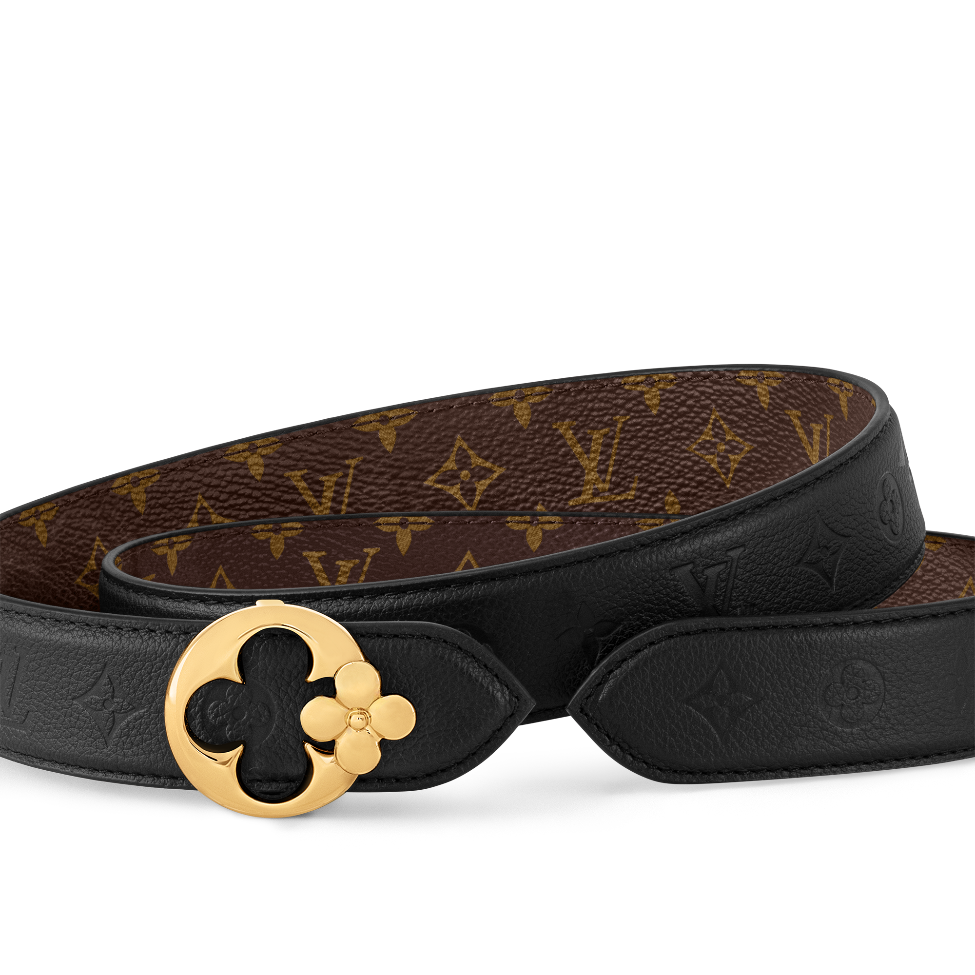 Monogram Accesorios Cinturones Cinturón reversible LV Flowergram Round de 3 cm | Louis Vuitton ® (Ampliar producto)