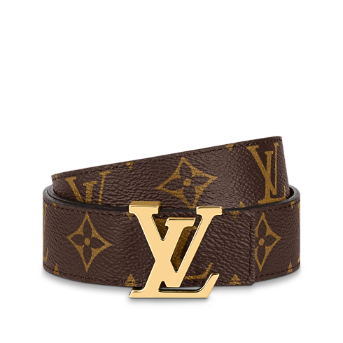 Cinturón reversible LV Initiales de 3 cm vista cercana