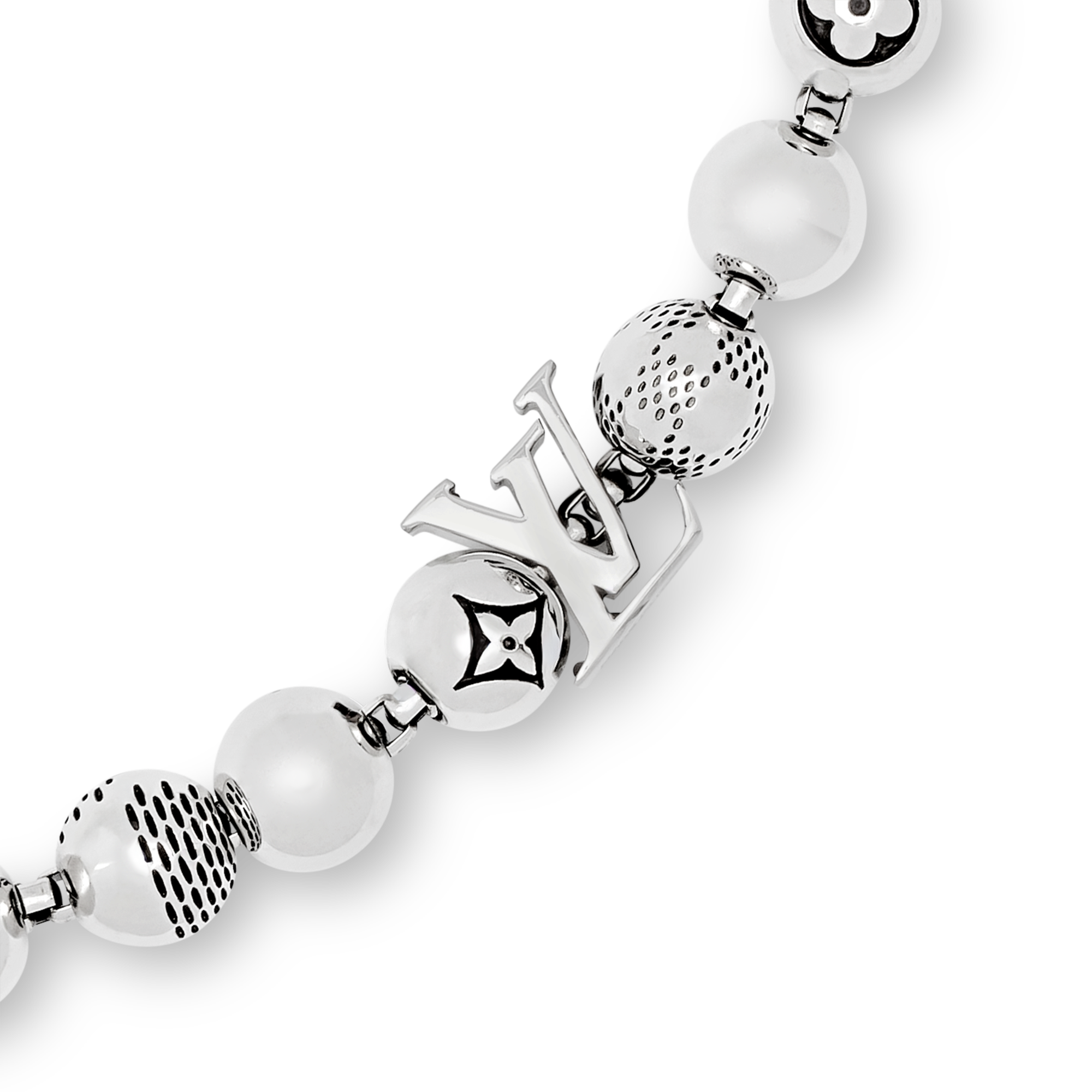 S00 Bisutería Collares y Pedientes Collar de cuentas Damier Staples | Louis Vuitton ® (Ampliar producto)