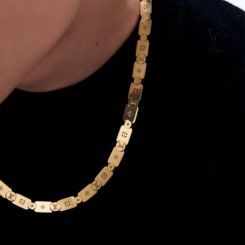 Joyería Collares y dijes Collar Gourmette Les Gastons Vuitton en oro amarillo | Louis Vuitton ® (Ampliar producto)