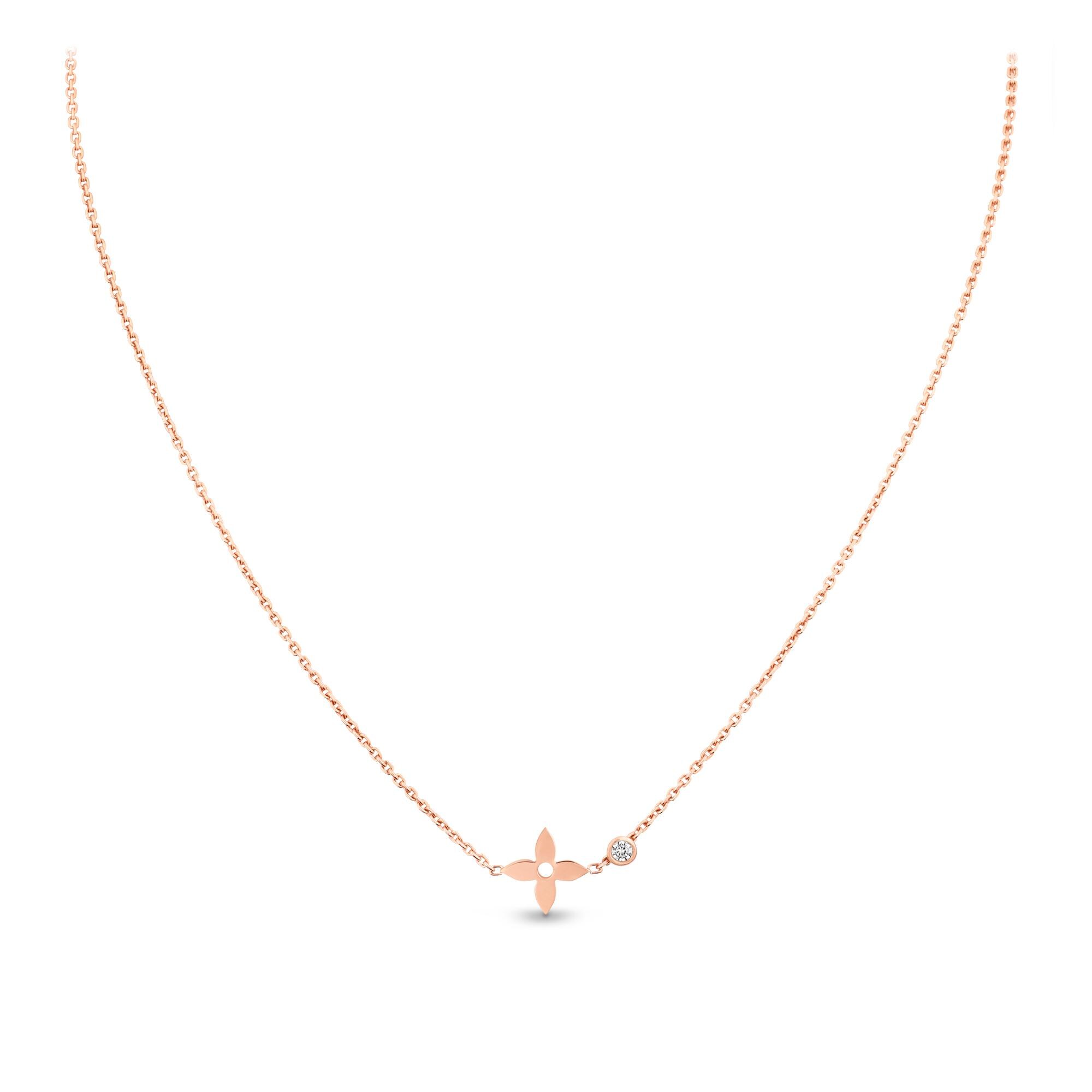  Categorías Collares y dijes  Collar Idylle Blossom de oro rosa con diamante | Louis Vuitton ® (Ampliar producto)